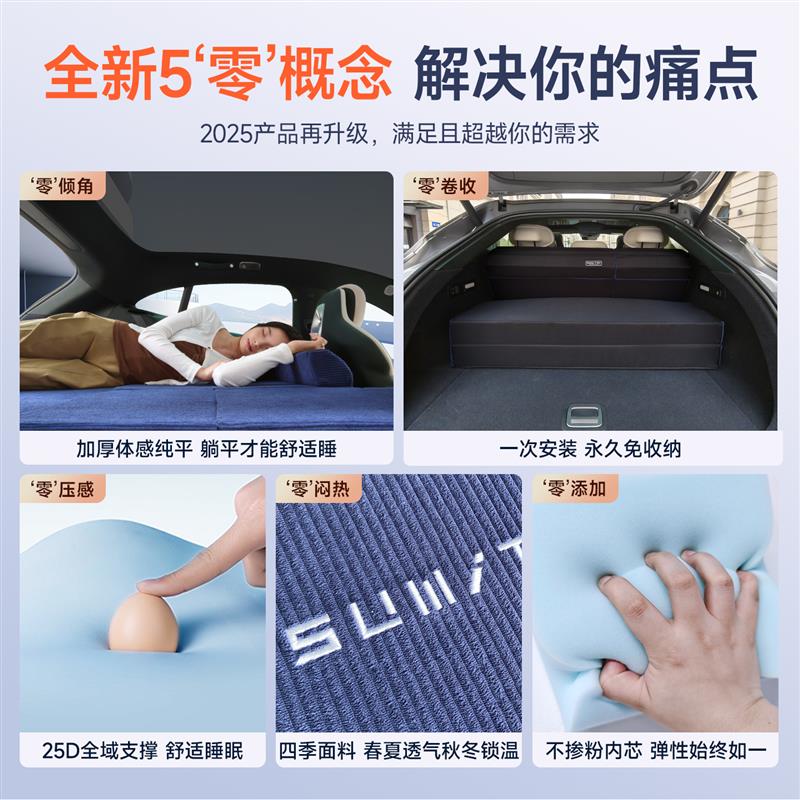 适用蔚来ES6床垫ET5T车载免充气午休EC7新款EC6后备箱露营找平垫