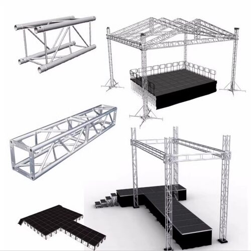 上海龙门架背景舞台灯光架铝合金桁架展会车展户外插销3040truss