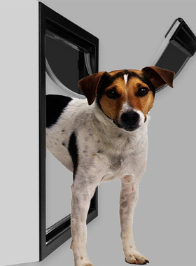 新款PVC宠物大狗门洞 金毛牧羊犬罗威纳犬大型犬双向自由进出狗门