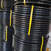 pe水管热熔自来水管3三4四6分1.5寸2黑硬管20 40塑料水管子