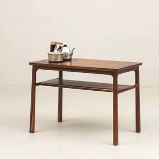 阳台茶桌2024新款小型新中式胡桃木家用实木小茶台禅意简易泡茶桌