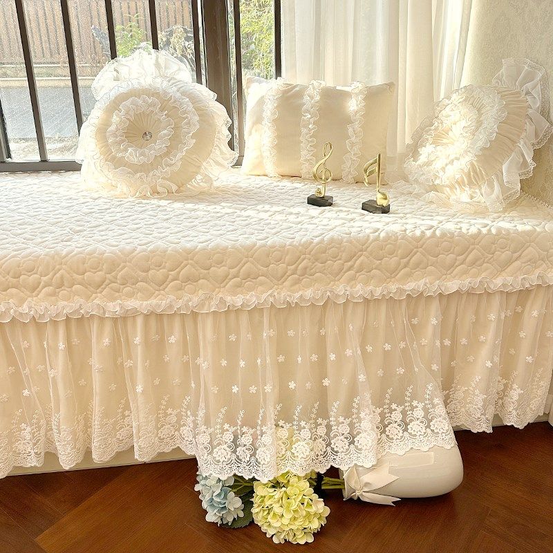 升级刺绣蕾丝毛绒飘窗窗台垫沙发垫坐垫装饰垫阳台冬季四季通用,居家布艺,飘窗垫,淘宝优惠券,粉丝福利购,淘宝优惠卷