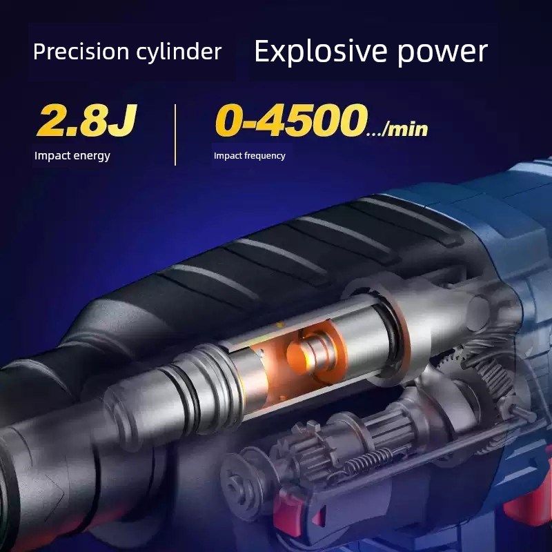 东城电锤锂电池无刷三用途电镐混凝土多功能电锤东城可充电冲击钻