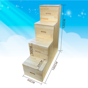 实木梯柜梯子台阶储物柜高低床抽屉式楼梯多功能家居定做工厂直销