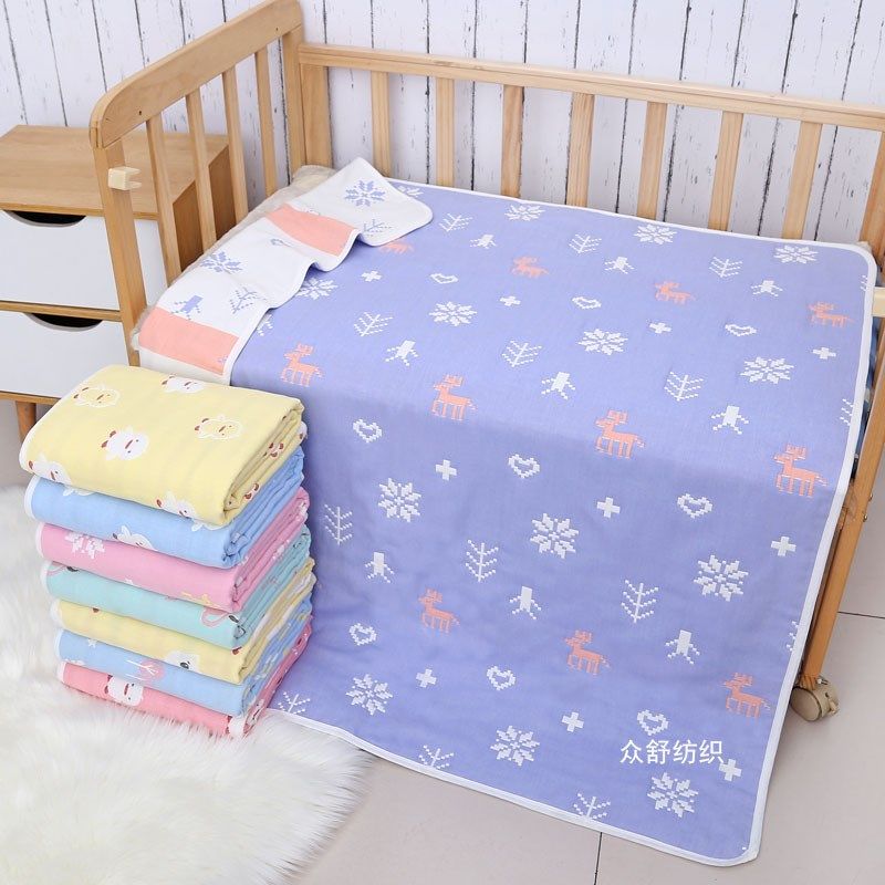 纯棉六层纱布盖毯儿童毛巾被婴儿夏凉被加厚成人空调被双人床单,婴童用品,毯子,淘宝优惠券,粉丝福利购,淘宝优惠卷