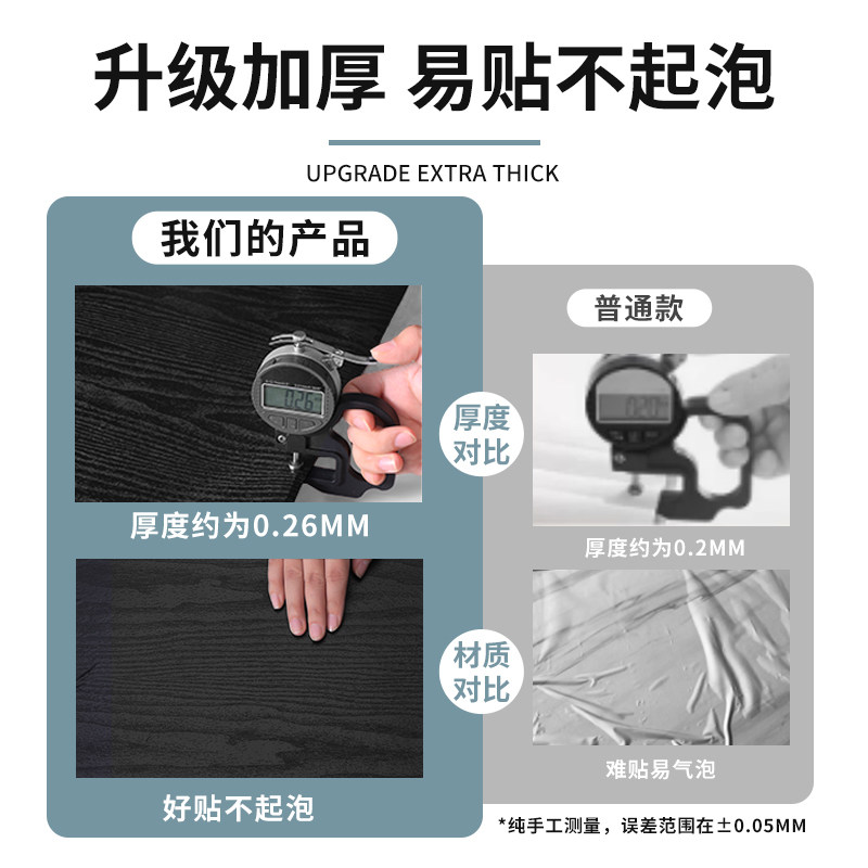 黑色贴纸自粘防水防油桌子桌面改色贴膜橱柜柜子家具翻新专用桌贴,家居饰品,软装墙贴,淘宝优惠券,粉丝福利购,淘宝优惠卷