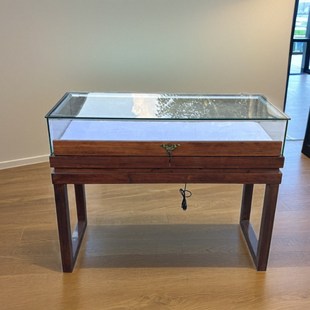 纯实木中式复古珠宝文玩古董首饰展柜玉器博物馆玻璃饰品展示柜台