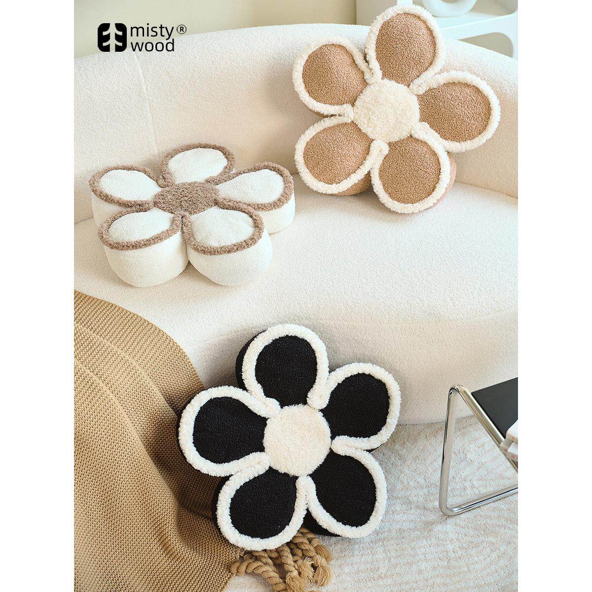in风花蒲团地板靠垫客厅沙发地毯垫凸窗阳台榻榻米豆袋