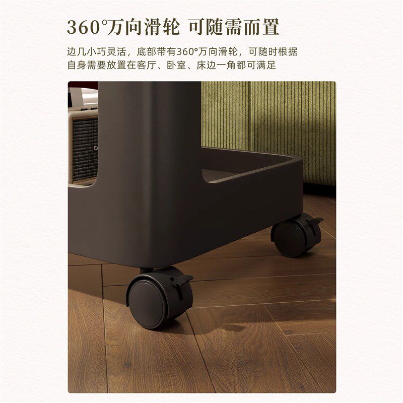 边几轻奢高级感沙发边柜可移动简约现代客厅茶几置物架铁艺床头柜