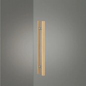 玻璃门实木拉手极简不锈钢铝合金移推拉门原木胡桃木黑色对装 把手