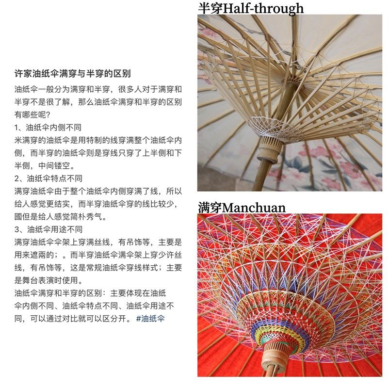 许家油纸伞-印花系列晴雨两用非遗古风汉服旗袍拍摄-白梨花,家居饰品,工艺伞,淘宝优惠券,粉丝福利购,淘宝优惠卷
