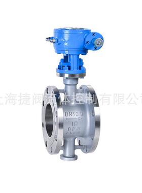 D343W-16P耐高温与腐蚀全不锈钢304涡轮驱动硬密封法兰连接蝶阀