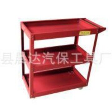 三层网式手推零件拆装工具车