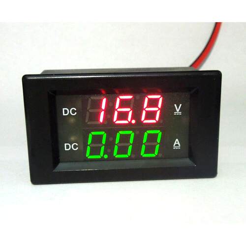DC0-100V/300V/600V/1000V数显直流电压表电流表二合一双显表数字