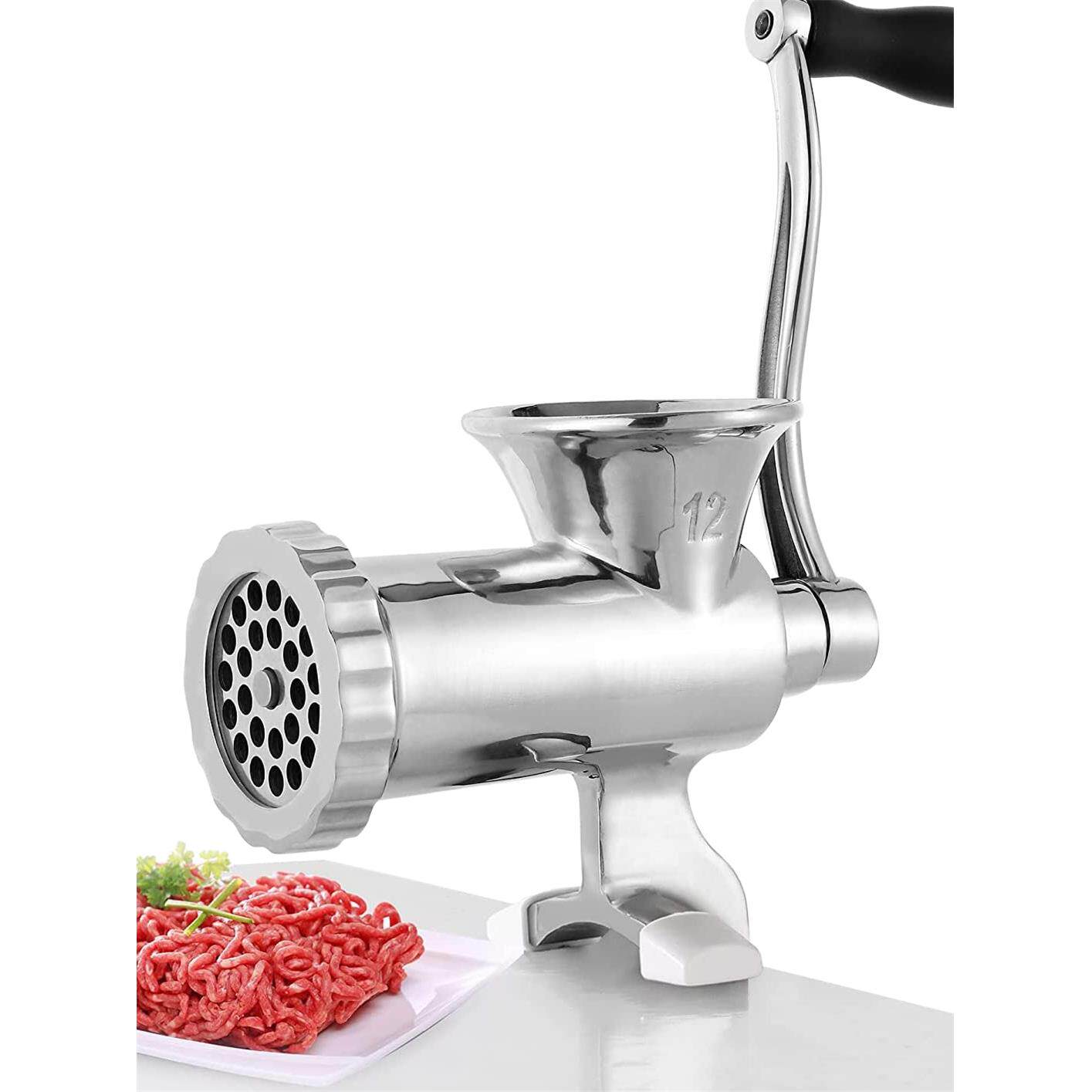全不锈钢手动绞肉机家用8/10号手摇碎肉绞馅机料理机灌香肠机包邮