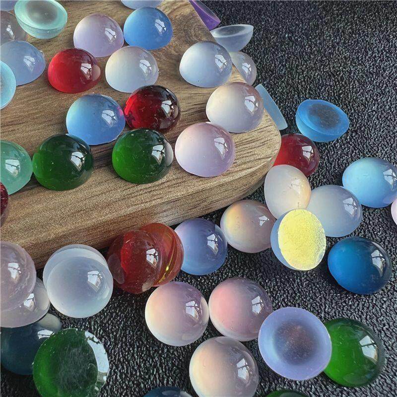 平底半圆珠子彩色猫眼树脂贴片玩偶眼睛戒面手工饰品配件材料,饰品/流行首饰/时尚饰品新,其他DIY饰品配件,淘宝优惠券,粉丝福利购,淘宝优惠卷