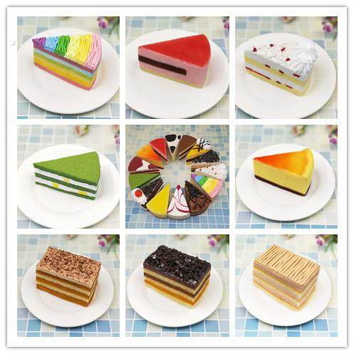 约翰丹尼仿真慕斯芝士切块小蛋糕西餐咖啡店装饰食物甜品模型摆件,家居饰品,仿真水果,淘宝优惠券,粉丝福利购,淘宝优惠卷