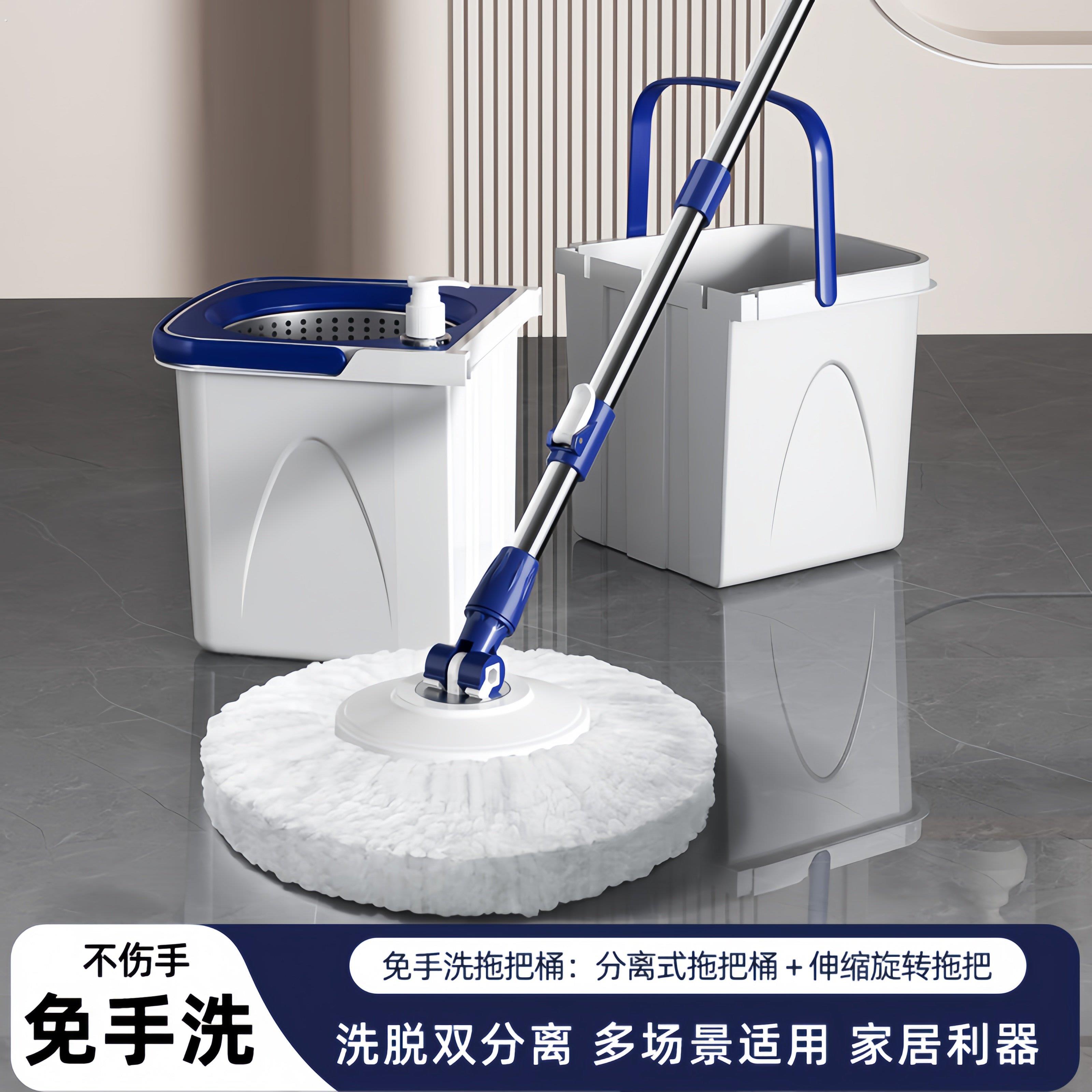 双驱动可拆分折叠旋转拖把懒人拖地拖布桶免手洗家用墩布清洁神器