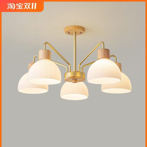 客厅吊灯北欧三头简约现代原