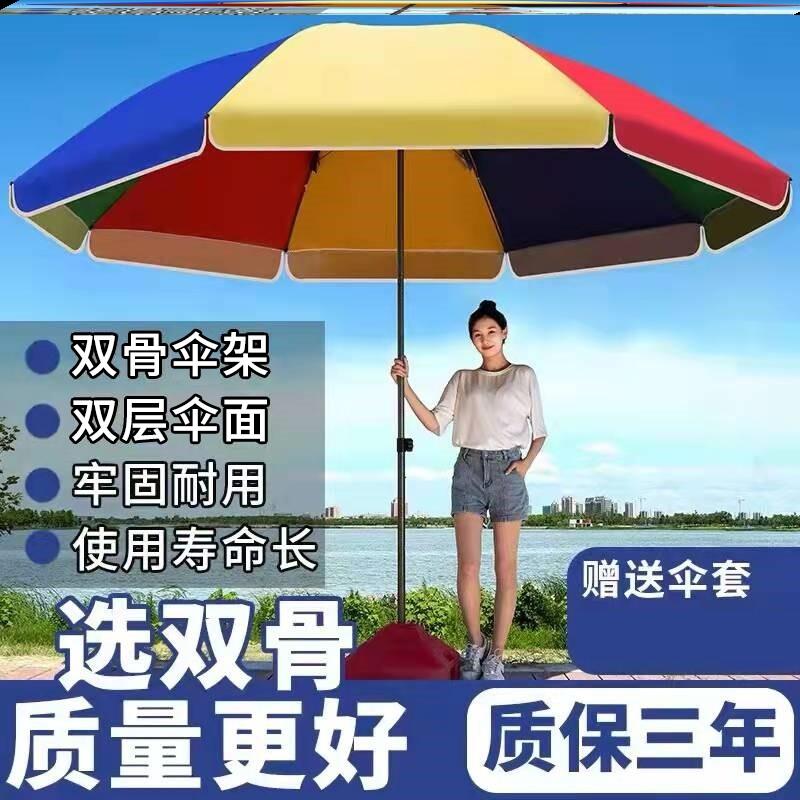 地摊专用大伞布地摊帐篷布遮阳防雨防晒广告伞大号摆摊遮阳伞定制