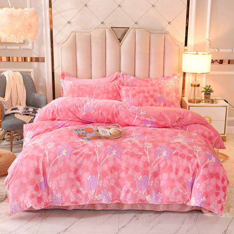 雕花珊瑚绒被套单件女220x240m冬天加绒加厚法兰绒被罩双人单面绒,床上用品,被套,淘宝优惠券,粉丝福利购,淘宝优惠卷