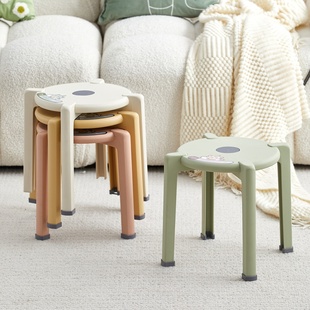 塑料矮凳子儿童小板凳加厚吃饭坐的卫生间浴室凳子洗澡凳儿童专用