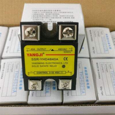 阳继YANGJI 单相交流固态继电器 YHD4840A (负载480V 40A)