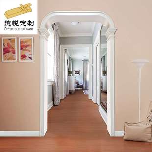 室内实木烤漆垭口套客厅装饰线条橡胶木原木阳台门套线