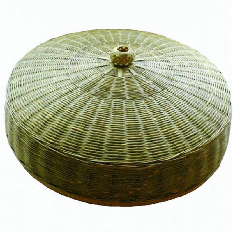 防苍蝇网罩竹编制品工艺品 纯手工单个菜罩饭桌伞盖 竹制品