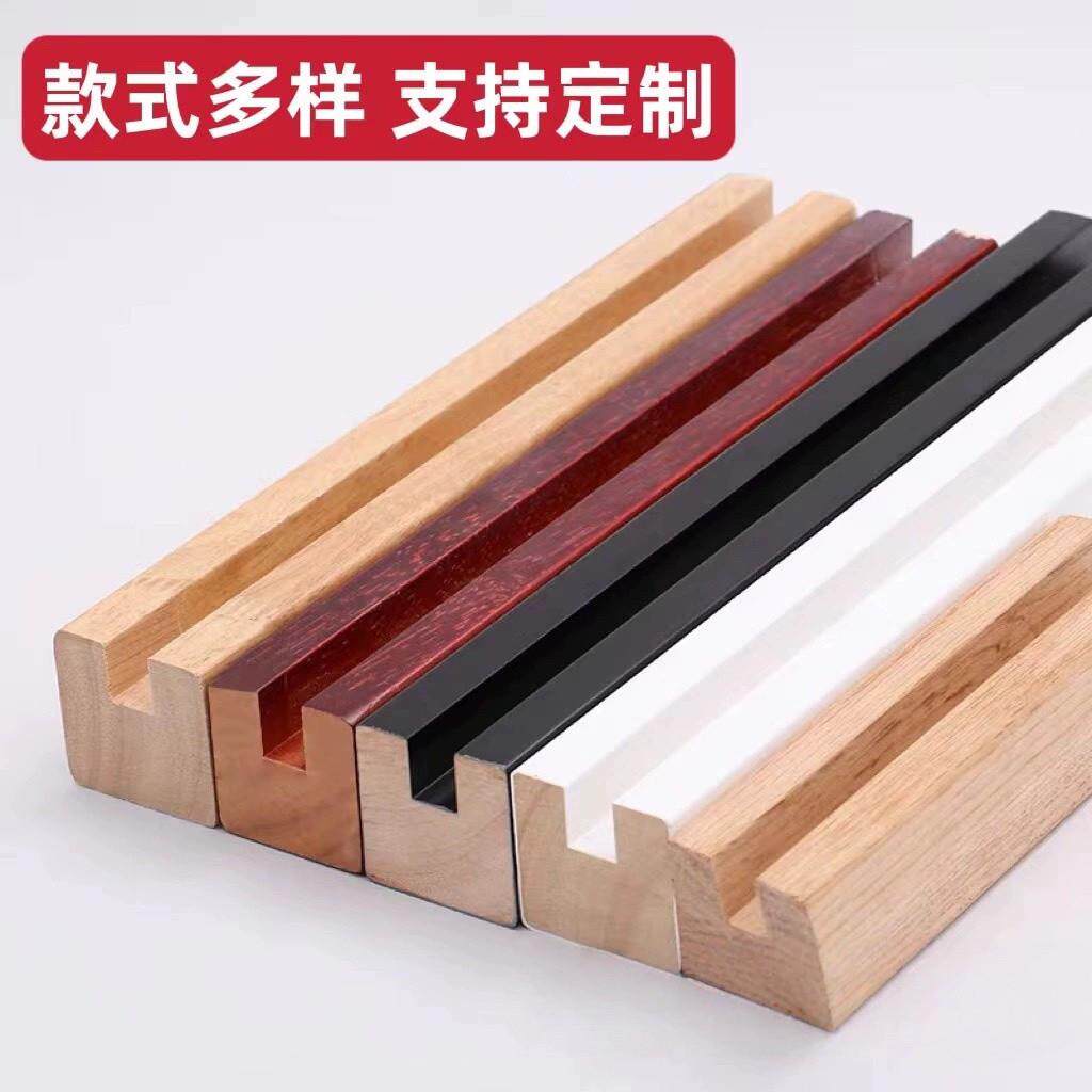 玻璃木楼梯实木楼梯玻璃扶手网红玻璃楼梯扶手U型槽 简约楼梯护栏