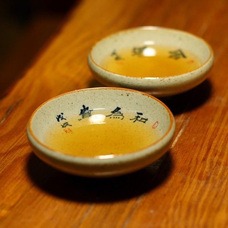 亦紫陶 功夫茶具粗陶茶杯 主题套杯四君子 普洱茶盏 复古茶杯