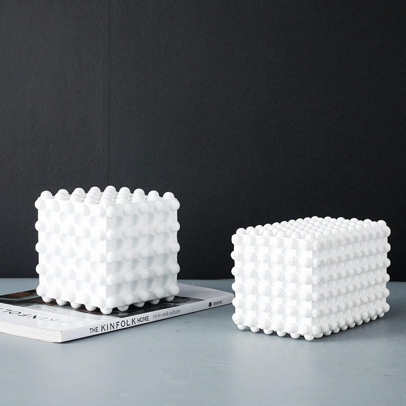 现代极简软装家居样板房售楼处客厅玄关电视柜白色波点几何摆件,特色手工艺,其他特色工艺品,淘宝优惠券,粉丝福利购,淘宝优惠卷