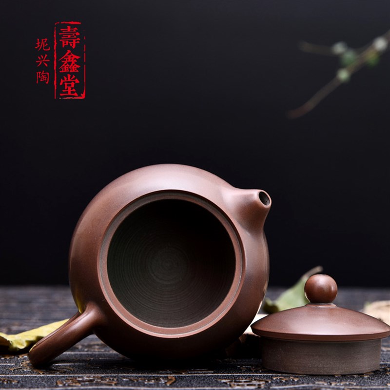 钦州坭兴陶紫砂工艺全手工陶瓷茶壶茶具迷你小西施功夫茶办公家用