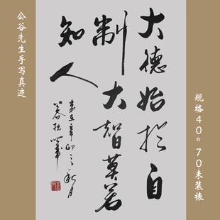 大德始于自制大智莫若知人浩贤堂名家手写行书条幅书法作品真迹