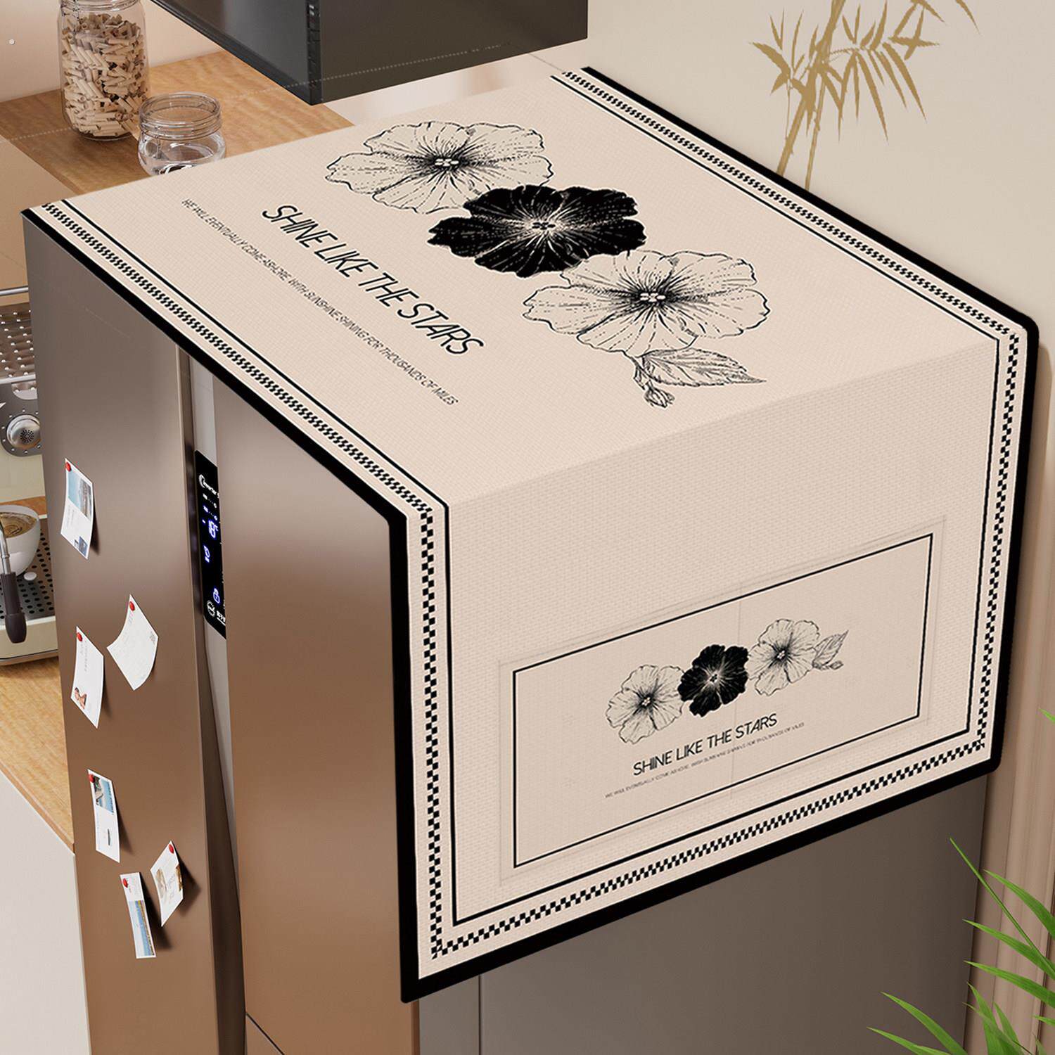 冰箱防尘罩顶盖布透气2025新款单开双开门冰柜防灰尘遮尘收纳盖巾