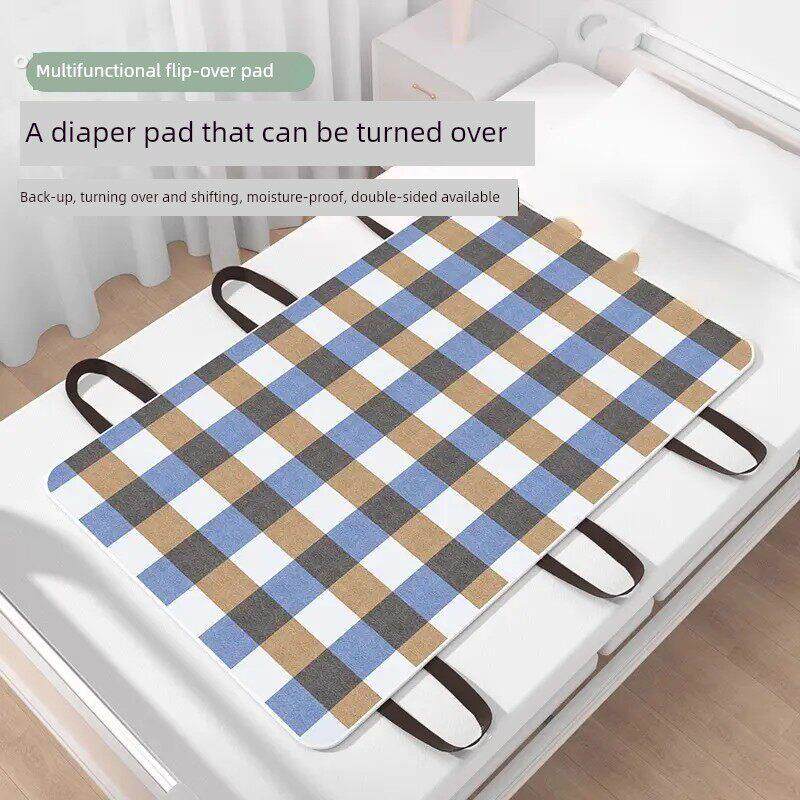 老人隔尿垫翻身搬运辅助移位神器卧床偏瘫病人纯棉纱布护理垫可