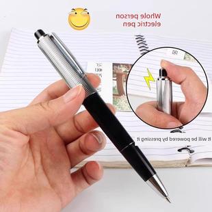 开学季搞怪的整蛊玩具恶作剧恶搞耐用会放电的笔超强电击笔触电笔