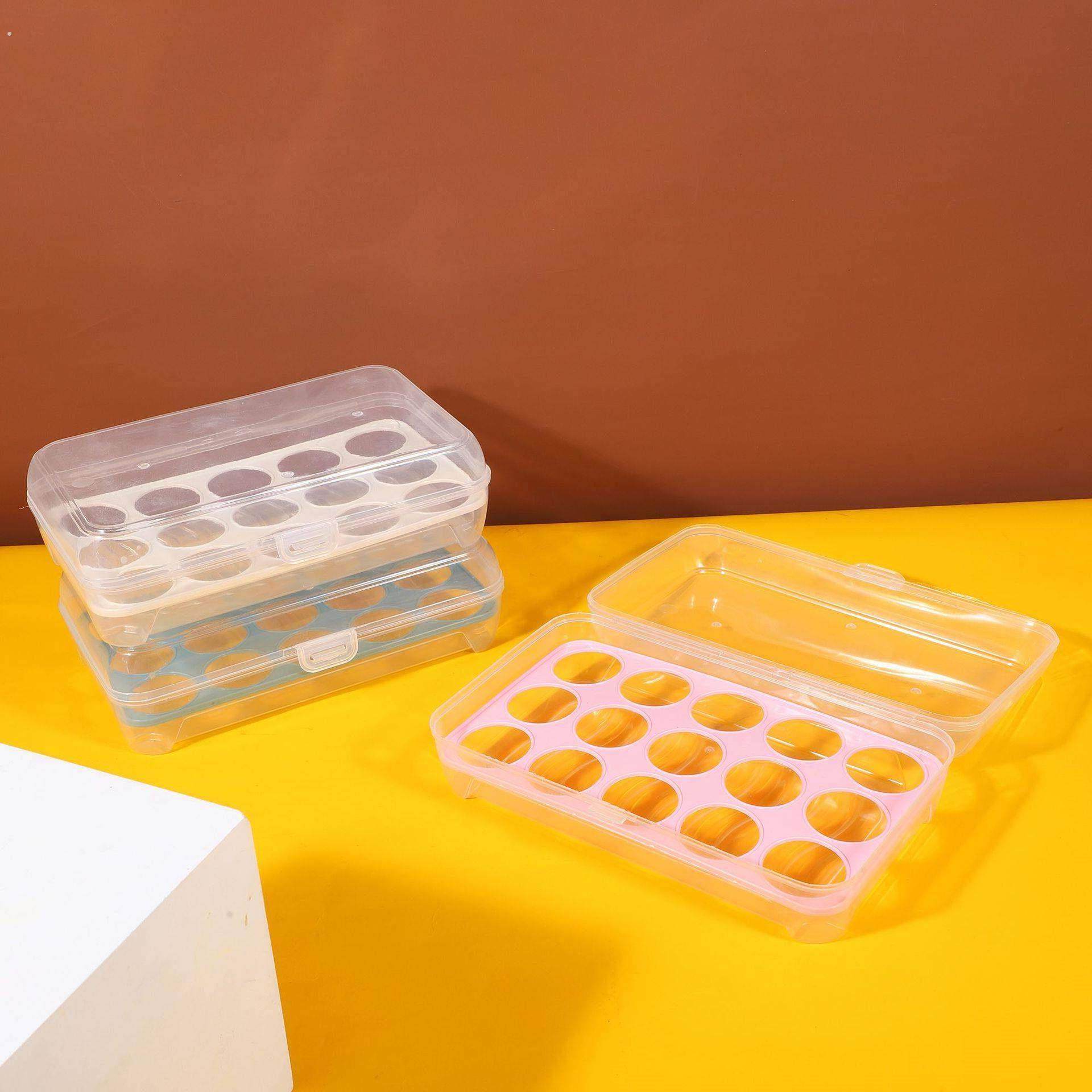 家用15格全透明鸡蛋盒带盖厨房冰箱鸡蛋收纳保鲜盒野炊装蛋有架托,办公设备/耗材/相关服务,其它,淘宝优惠券,粉丝福利购,淘宝优惠卷