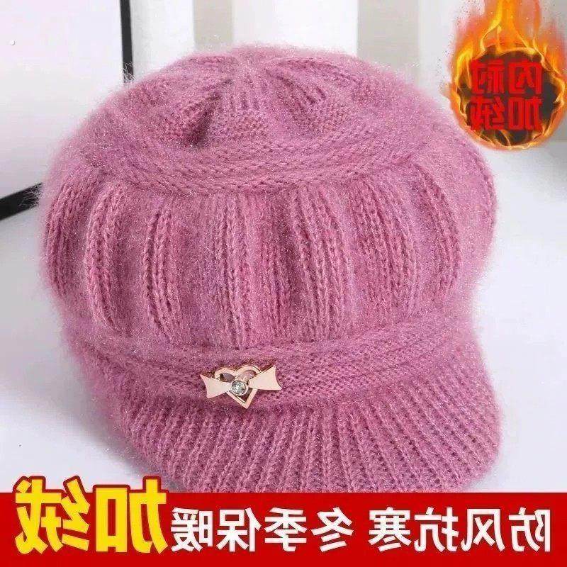 秋冬季新中老年帽子女针织毛线帽女士加绒保暖护耳帽子妈妈奶奶帽,服饰配件/皮带/帽子/围巾,帽子,淘宝优惠券,粉丝福利购,淘宝优惠卷