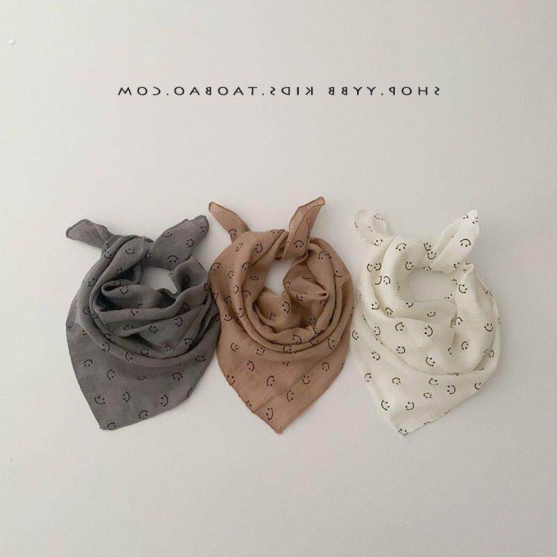 宝宝三角巾头巾秋冬季男女新生婴幼儿纱布口水巾小童纯棉围兜围巾