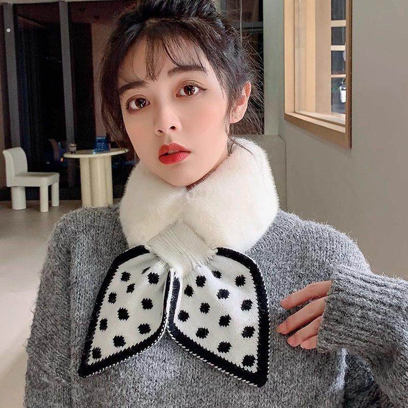 毛绒围巾女款2025新款冬韩系氛围感可爱百搭保暖交叉毛领围脖护颈,服饰配件/皮带/帽子/围巾,围巾/丝巾/披肩,淘宝优惠券,粉丝福利购,淘宝优惠卷