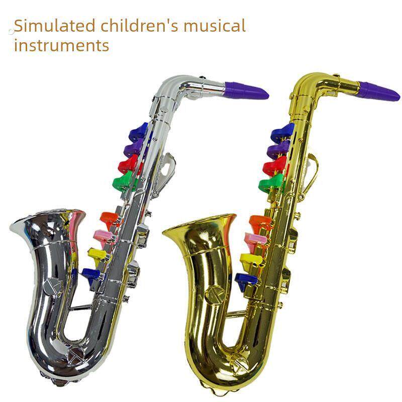 模拟音乐萨克斯管儿童玩具乐器法国小号可以吹小号舞台表演指南