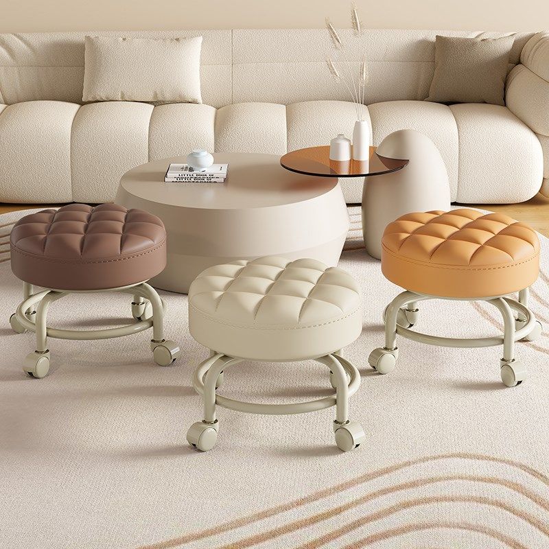 小凳子家用矮凳儿童万向轮凳子客厅带轮移动小板凳滑轮小椅子圆凳,住宅家具,矮凳,淘宝优惠券,粉丝福利购,淘宝优惠卷