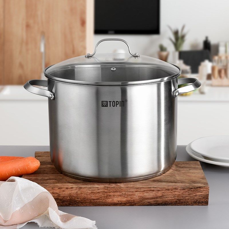 宝鼎汤锅加厚家用燃气电磁炉专用锅带盖煮汤不锈钢桶304食品级,厨房/烹饪用具,汤锅/汤桶/卤肉桶,淘宝优惠券,粉丝福利购,淘宝优惠卷