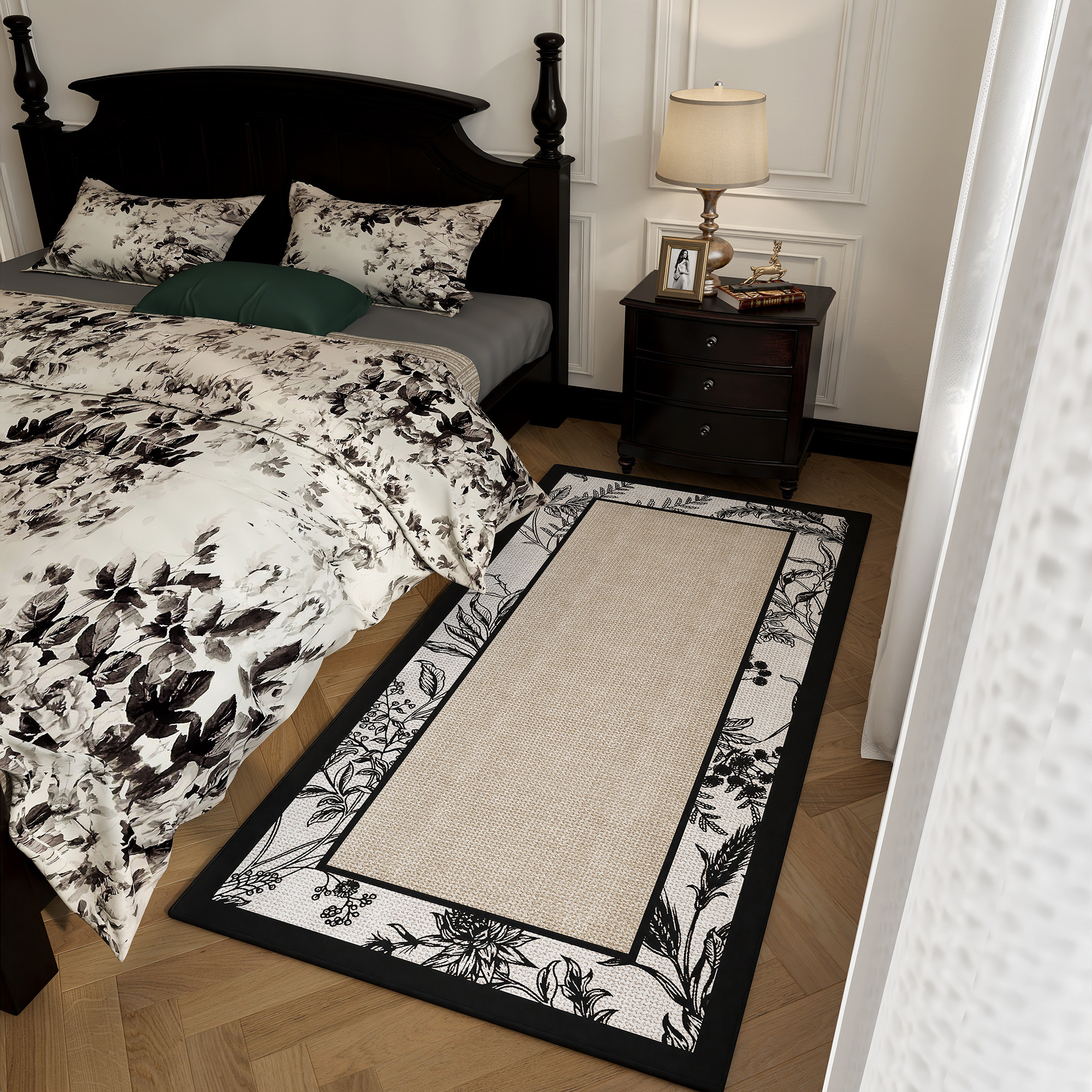 复古法式卧室床边毯房间长条高级地毯主卧床前地垫客厅沙发茶几毯,居家布艺,地毯,淘宝优惠券,粉丝福利购,淘宝优惠卷