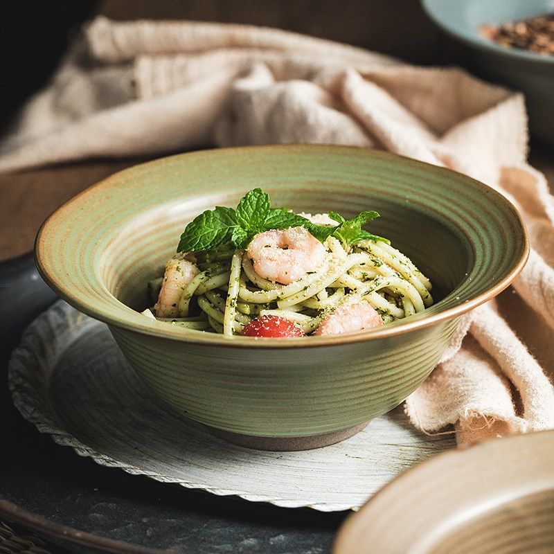 面碗家用2024新款7寸面碗个人专用复古汤碗拌饭碗粗陶餐具草帽碗,餐饮具,碗,淘宝优惠券,粉丝福利购,淘宝优惠卷
