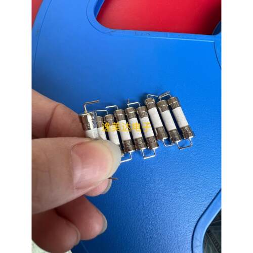 发5个延时慢熔断陶瓷保险丝管5*20mm T5AH250V带引线/针脚