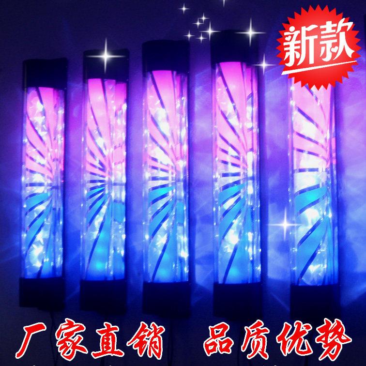 美发店LED转灯户外红蓝条纹发廊标志灯 美容美发器材设备
