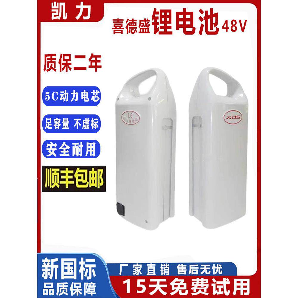 电动自行车锂电池48V10AH喜德盛豹子传说2C3C1S2S电动车电瓶312WH