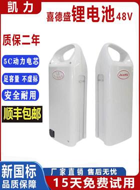 电动自行车锂电池48V10AH喜德盛豹子传说2C3C1S2S电动车电瓶312WH